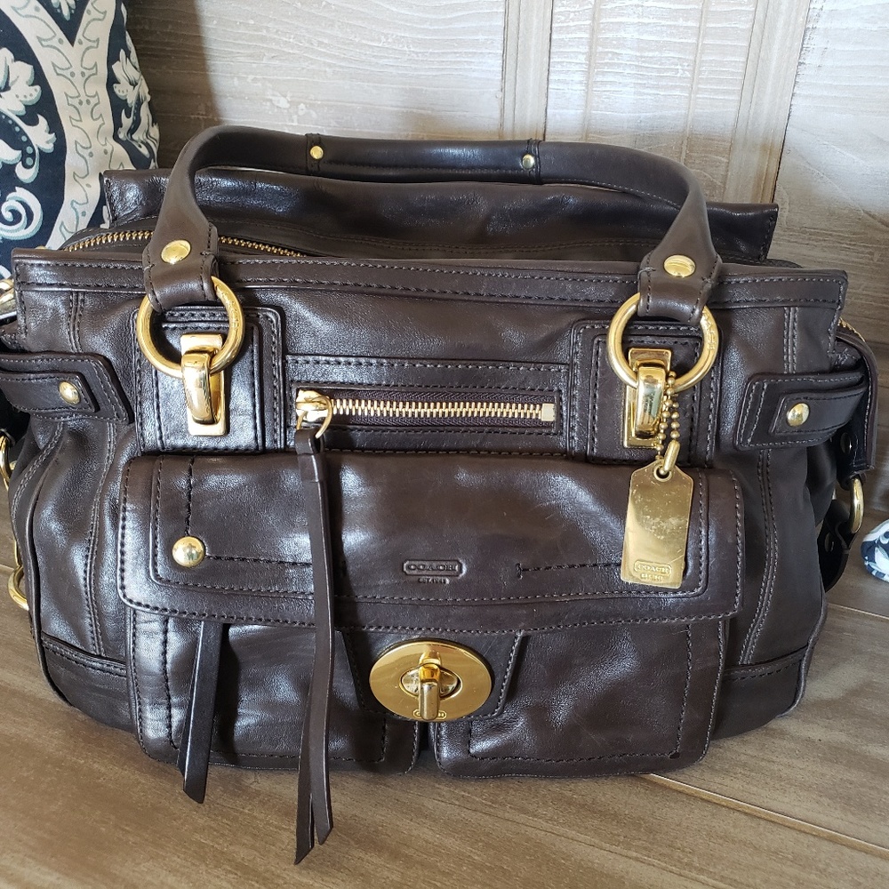 Coach Brown Leather Satchel